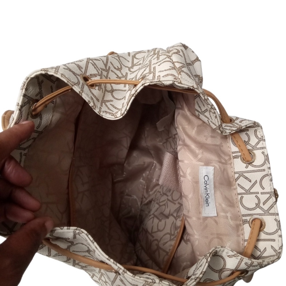Calvin Klein Hudson Monogram Backpack. Euc - image 5
